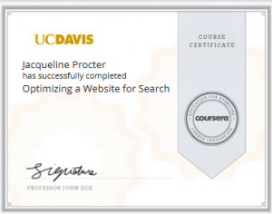 SEO certification